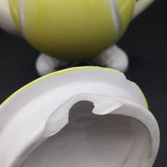 Vintage 1980' Tennis Ball Teapot Unique Quirky Eclecic Kitchen - Picture 5 of 10